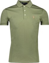 Polo Ralph Lauren  Polo Groen Getailleerd - Maat L - Heren - Lente/Zomer Collectie - Katoen