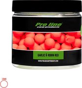 Pro Line Garlic Robin Red - Fluor Pop-Ups - 15mm - 80g - Rood