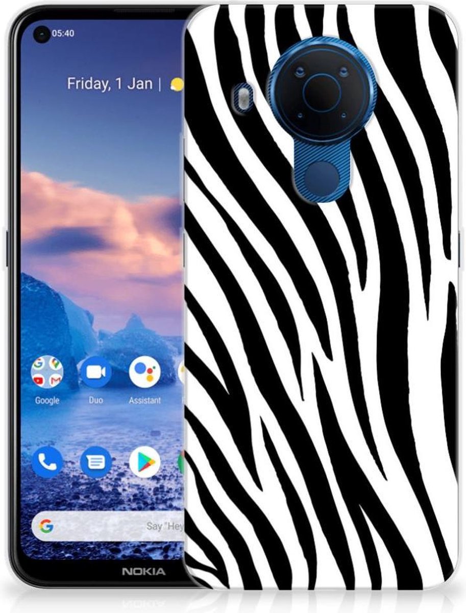 Nokia 5.4 TPU Hoesje Zebra