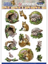 Rabbit - Forest Animals - 3D-Push-Out Sheet