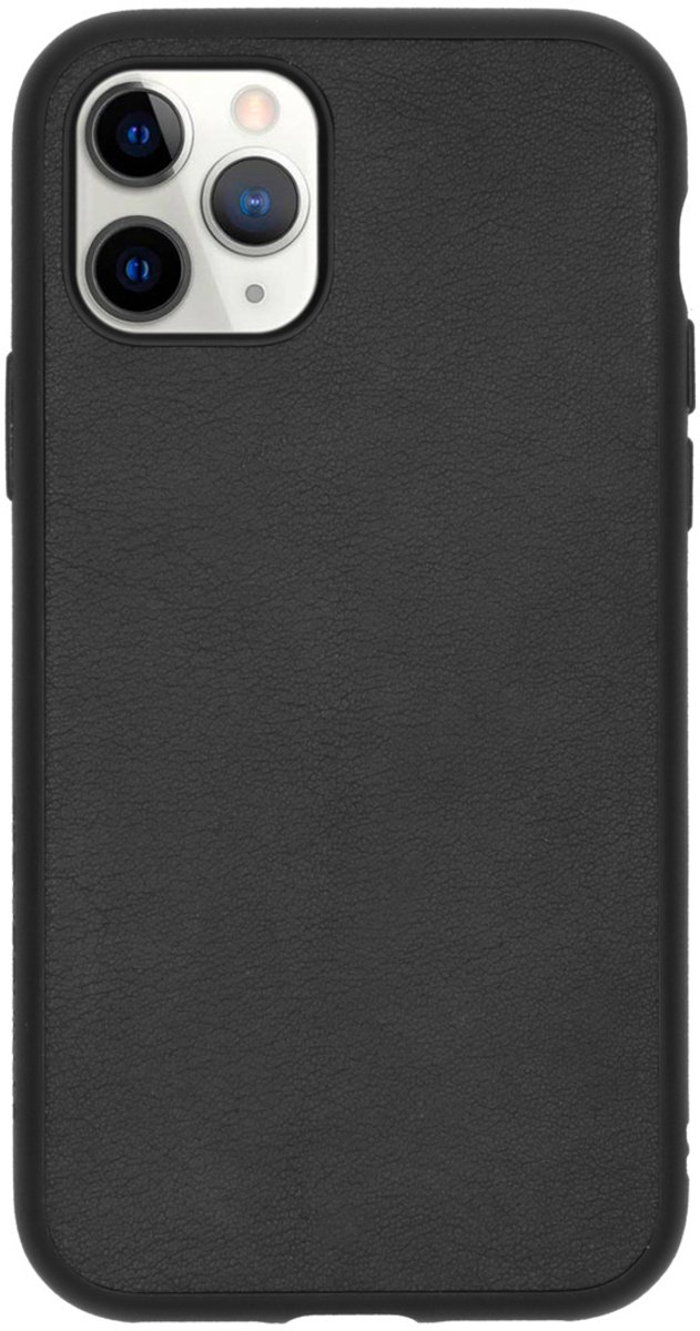 Solidsuit Backcover Iphone 11 Pro - Leather Black - Zwart / Black