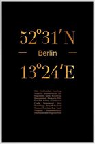 JUNIQE - Poster met kunststof lijst Berlin Icons gouden -20x30 /Goud &