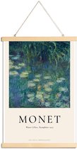 JUNIQE - Posterhanger Monet - Water Lilies, Nymphéas -20x30 /Blauw &