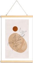 JUNIQE - Posterhanger Desert Reed -60x90 /Ivoor & Oranje