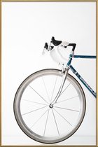 JUNIQE - Poster met kunststof lijst Ride my Bike -20x30 /Grijs & Wit
