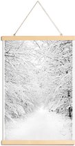 JUNIQE - Posterhanger Walking in a Winter Wonderland -20x30 /Grijs &
