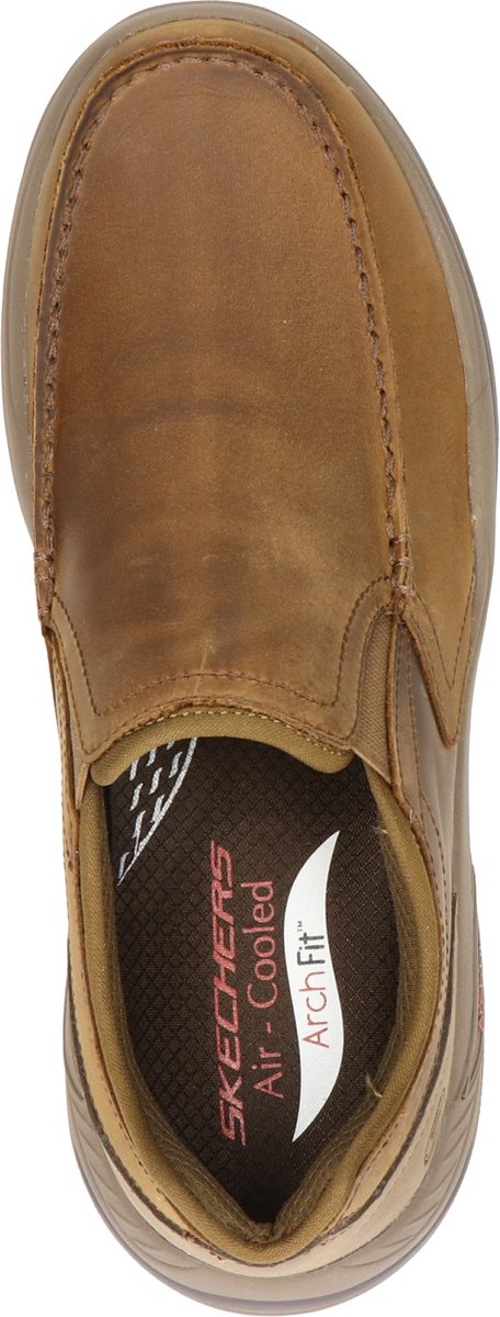Skechers Arch Fit heren instapper - Bruin - Maat 44 | bol.com