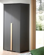 vipack london armoire 2 portes - anthracite