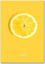 Fruit Poster Lemon 1 - 40x50cm Canvas - Multi-color