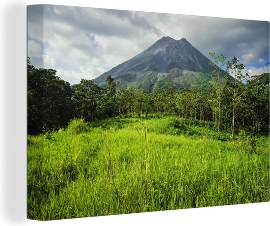 Canvas Schilderij Natuur voor de Noord-Amerikaanse vulkaan in Costa Rica - Wanddecoratie