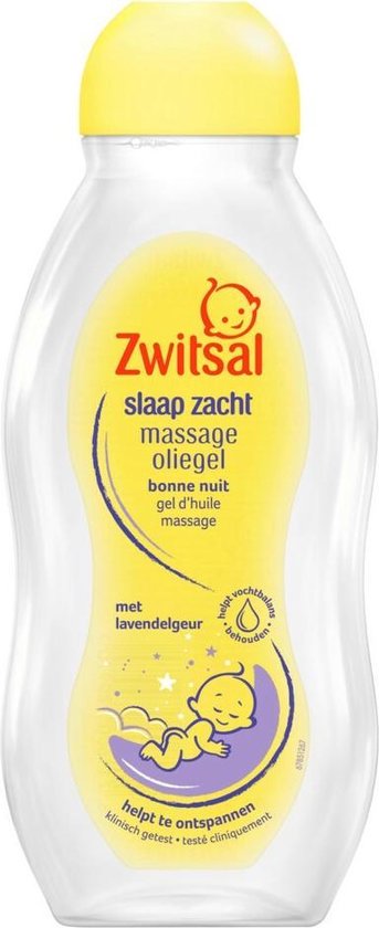 Foto: 6x zwitsal slaap zacht lavendel massage olie 200 ml