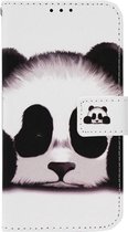 - ADEL Kunstleren Book Case Pasjes Portemonnee Hoesje Geschikt voor Samsung Galaxy S20 FE - Panda