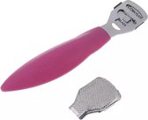 Handmatige Eeltverwijderaar Roze, incl. 10 Mesjes en 1 Rasp / Eeltschaaf / Eeltrasp / Eeltmesjes / Eelt / Verwijderaar / Rasp