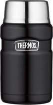 King Thermos XL Voedseldrager - Foodcontainer - Lunchbox - Voedselcontainer - Mat Zwart - 710ml