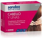 Sandoz Bienestar Cabello Y Ua+-as Complemento Alimenticio Ca!psulas