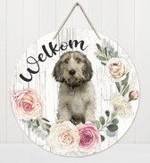 Welkom - Petit Basset Griffon Vendéen | Muurdecoratie - Bordje Hond