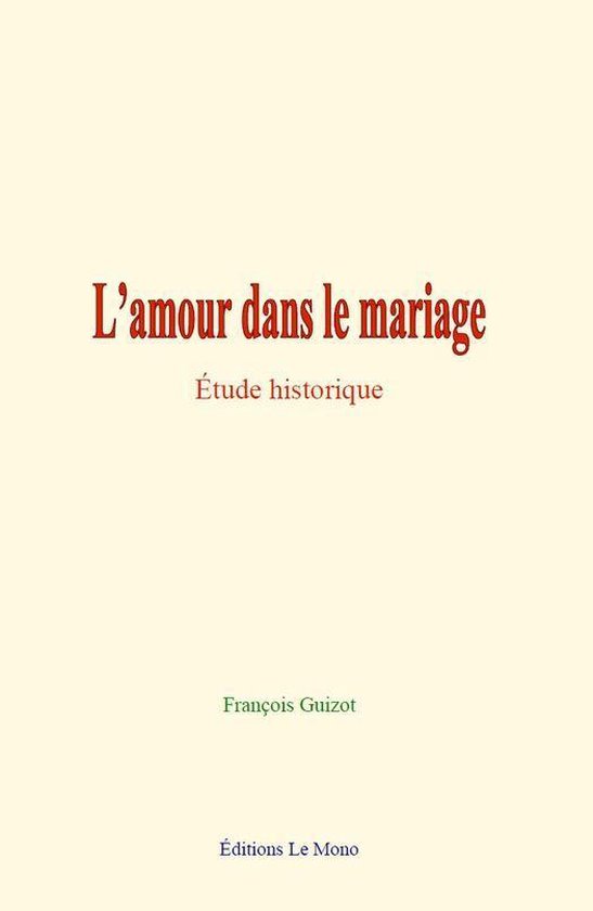L’amour dans le mariage - cover