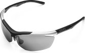 Briko Fiets zonnebril unisex Zilver Zwart - Trident Glasses With 2 Lenses Silver BLK- SM3TO - one size