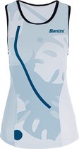 Santini Fietstop Dames Blauw - Maui Sleek Tri Top - XS