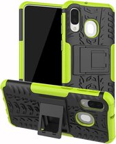 Samsung Galaxy A40 hoes - Schokbestendige Back Cover - Groen