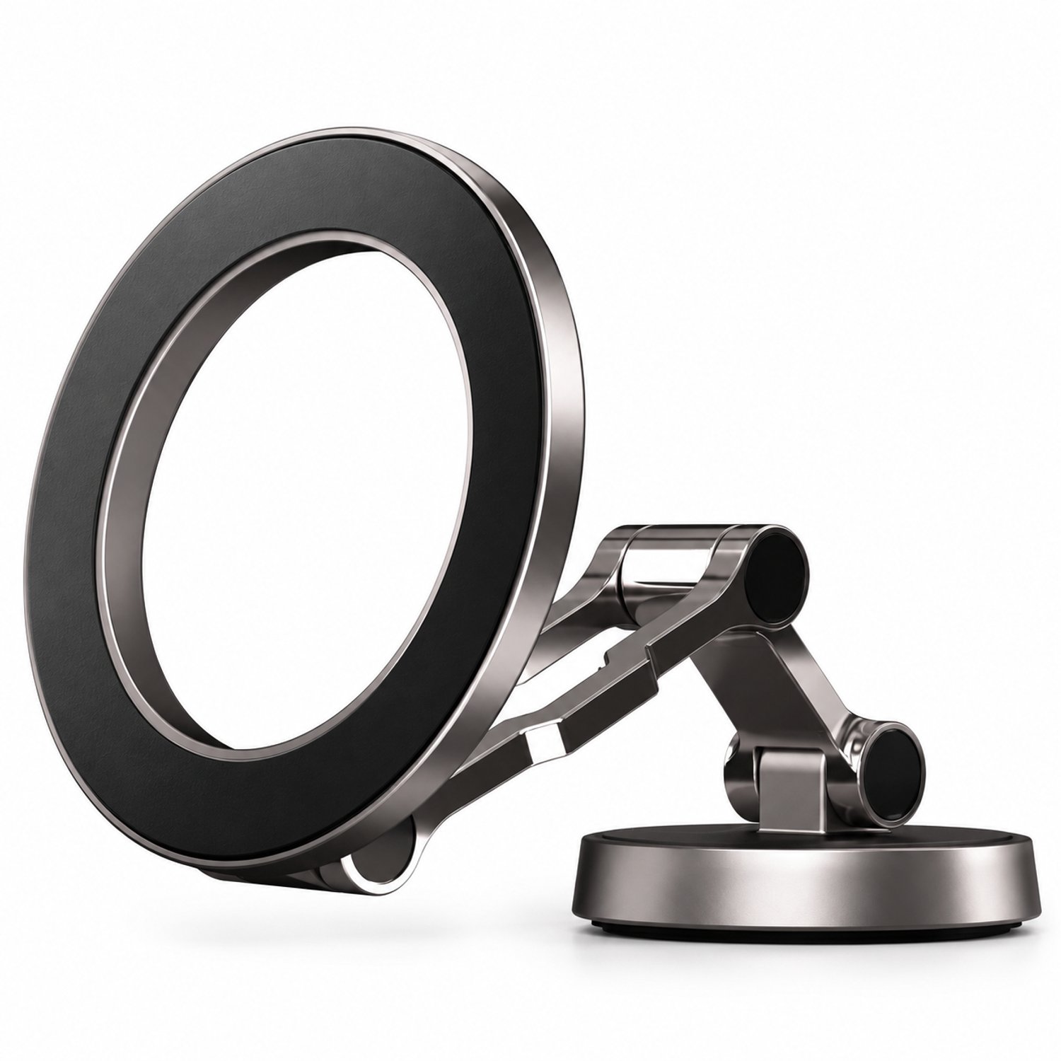 Opvouwbare magnetische telefoonhouder voor in de auto, zwart, model MC-26
