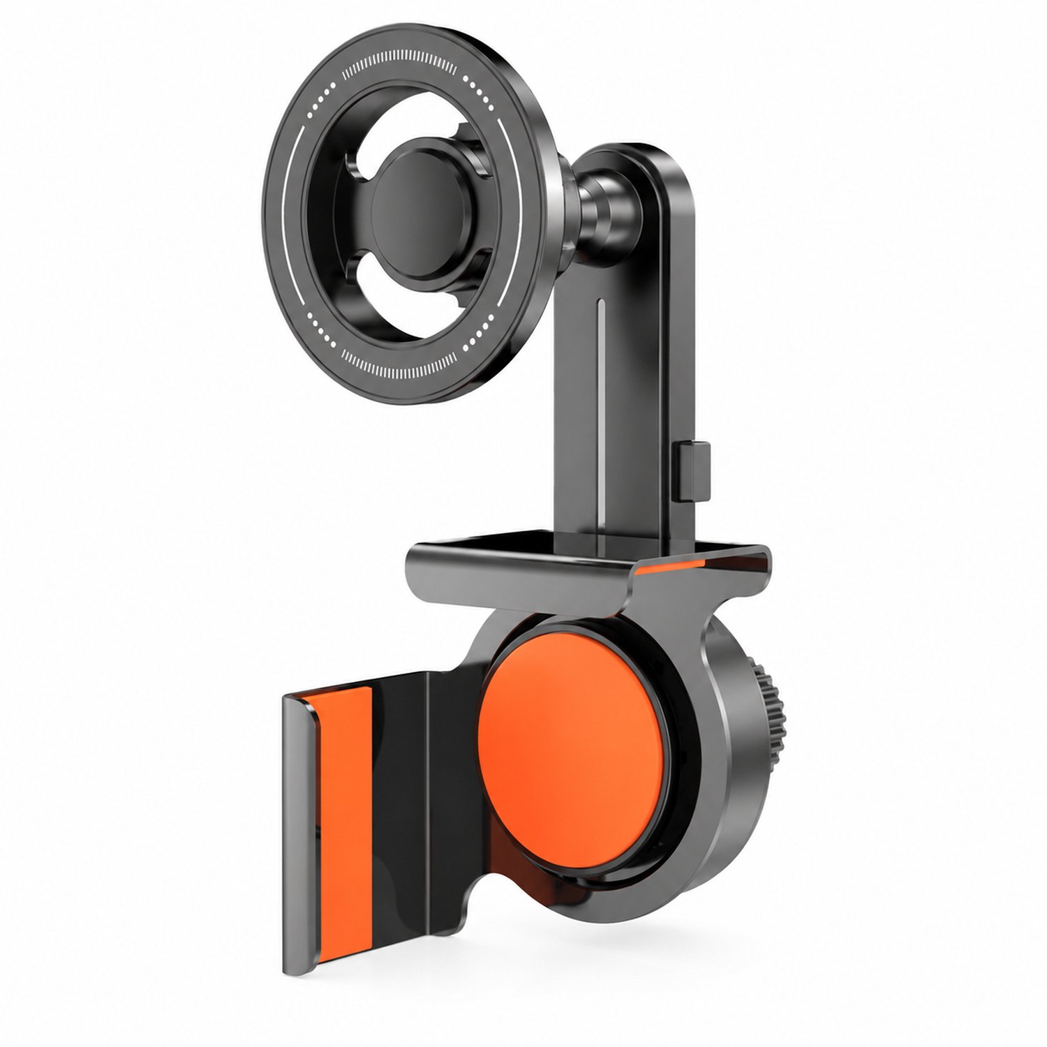 Telefoonhouders auto: magnetische telefoonhouder met verhoogde metalen steun voor dashboard of middenconsole