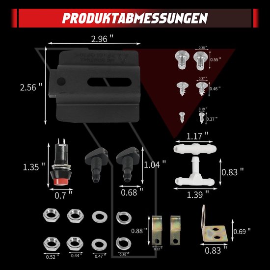 12V ruitensproeierpomp met pomp, universele waswatertank met pomp 110943769329 — afbeelding 4