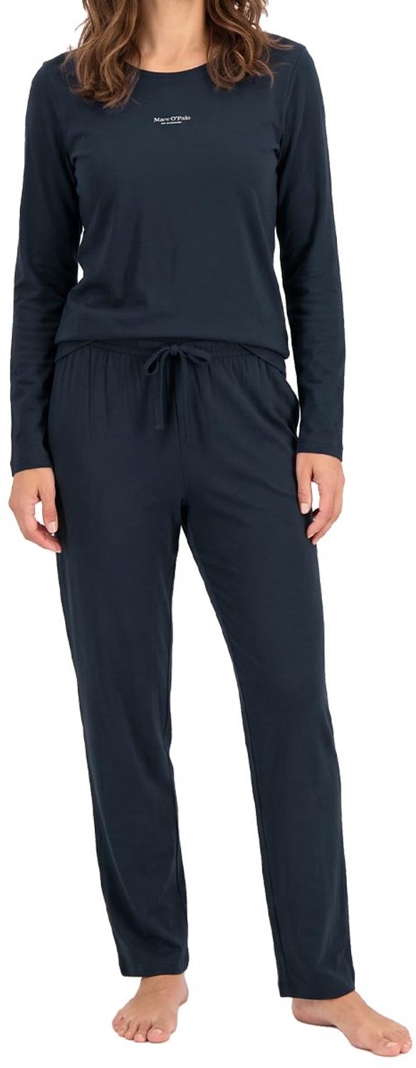 Marc O'Polo Dames pyjama Cotton donkerblauw