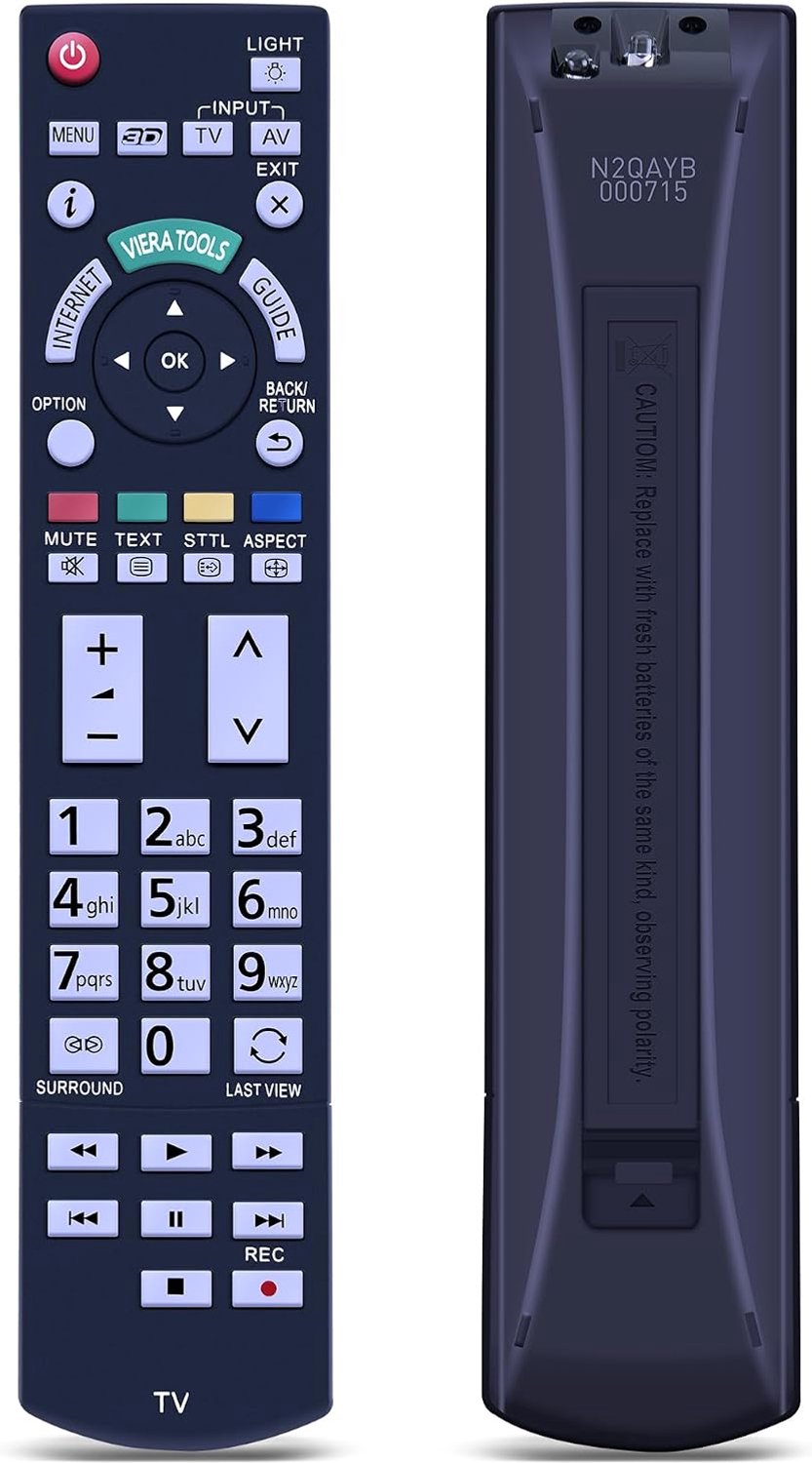 Afstandsbediening Vervangend - Geschikt voor Panasonic Viera TV - Duurzaam ABS-materiaal - Comfortabel in gebruik - ServiceTopper