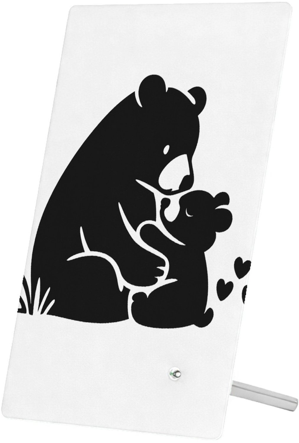 Mr Cadeautjes Glasframe 11 x 16 - design Liefdevolle complimenten in een compacte typografische poste | cadeau Wit
