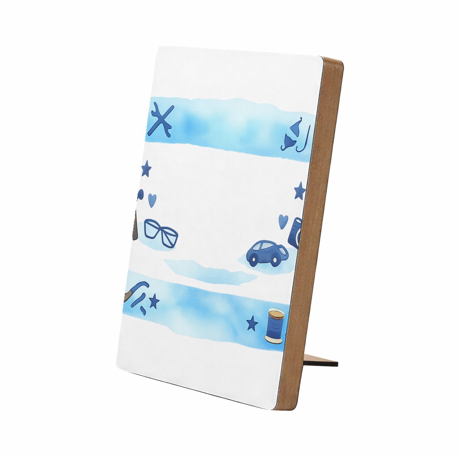 Mr Cadeautjes Glasframe/MDF 12,7 x 17,8 - design Een stoere maar vriendelijke compositie met grote kerntekst | cadeau Wit