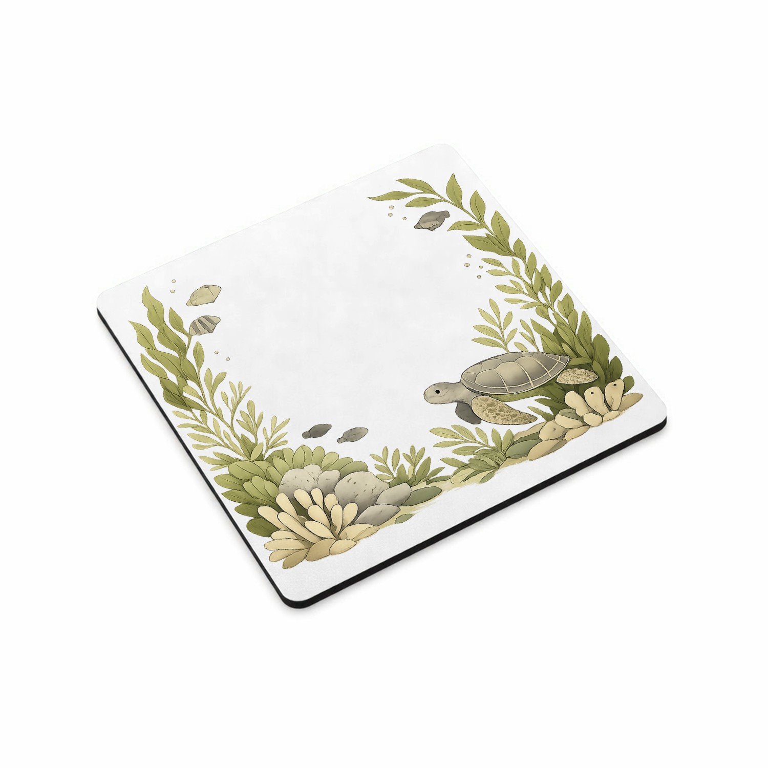 Mr Cadeautjes MDF magnetische fotolijst vierkant 9,5 - design Onderwater-omlijsting met luchtige kern | cadeau Wit
