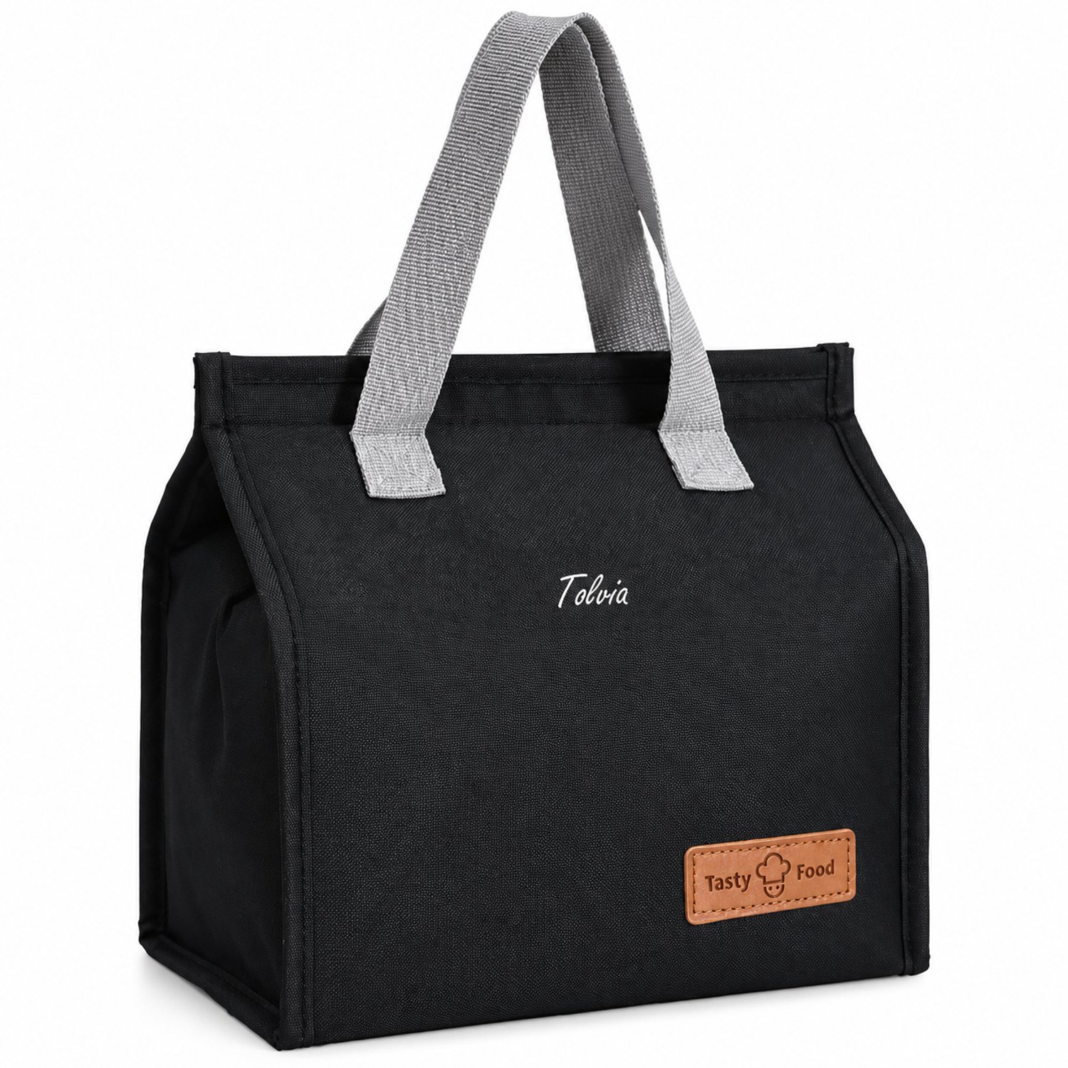 Tolvia Koeltas 7,5 Liter - Geïsoleerde Lunchtas voor Werk & School - Thermische Lunch Tas met Waterafstotende Buitenkant - Zwart