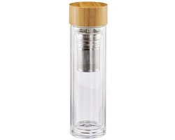 Theefles - Dubbelwandig - Met RVS Theezeef - 420 ml