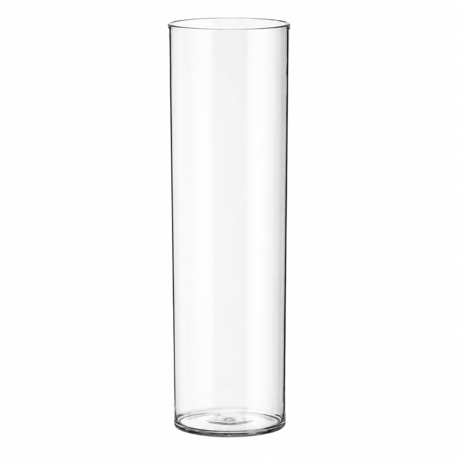 SWGOTA Transparante cilindervaas van kunststof - diameter 12 cm, hoogte 40 ± 0,5 cm - voor bloemschikken