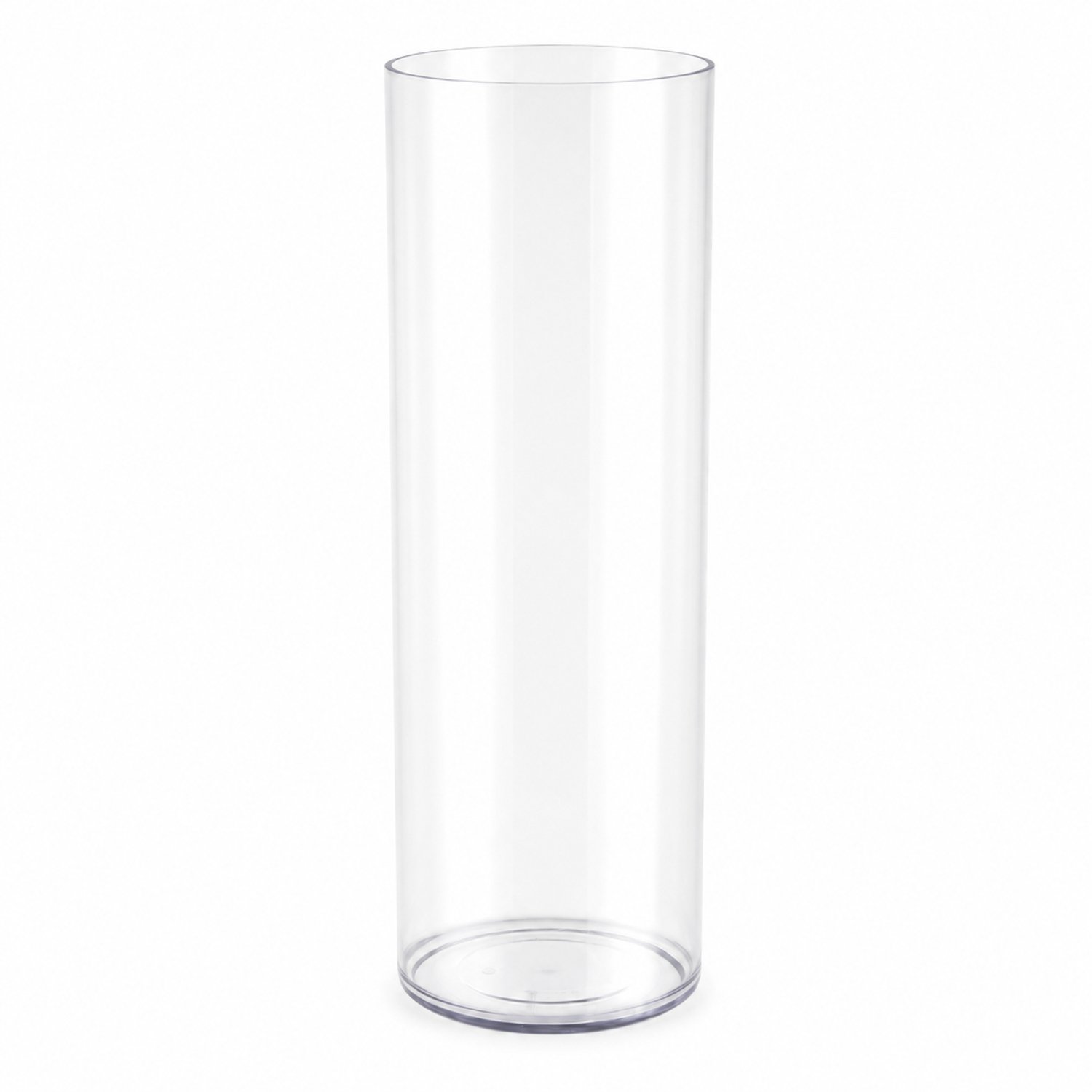 SWGOTA Transparante kunststof cilindervaas - diameter 10 cm, hoogte 30 ± 0,5 cm - open bovenzijde voor bloemschikken