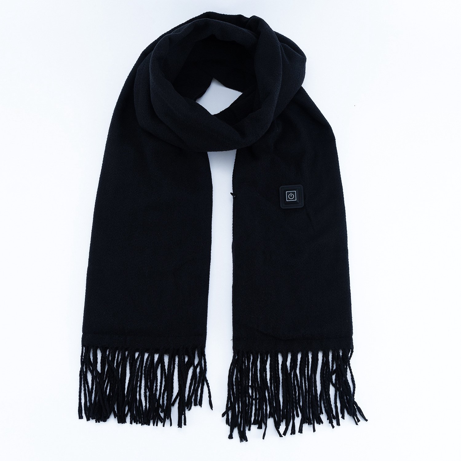 1 Verwarmde Sjaal – Warmtegenererende sjaal – Elektrische Verwarmingspads – Nekwarmer – 3 Verwarmingsstanden – Winter Warme Sjaal – Unisex – Ideaal als Cadeau – Voor extra warmte Zwart