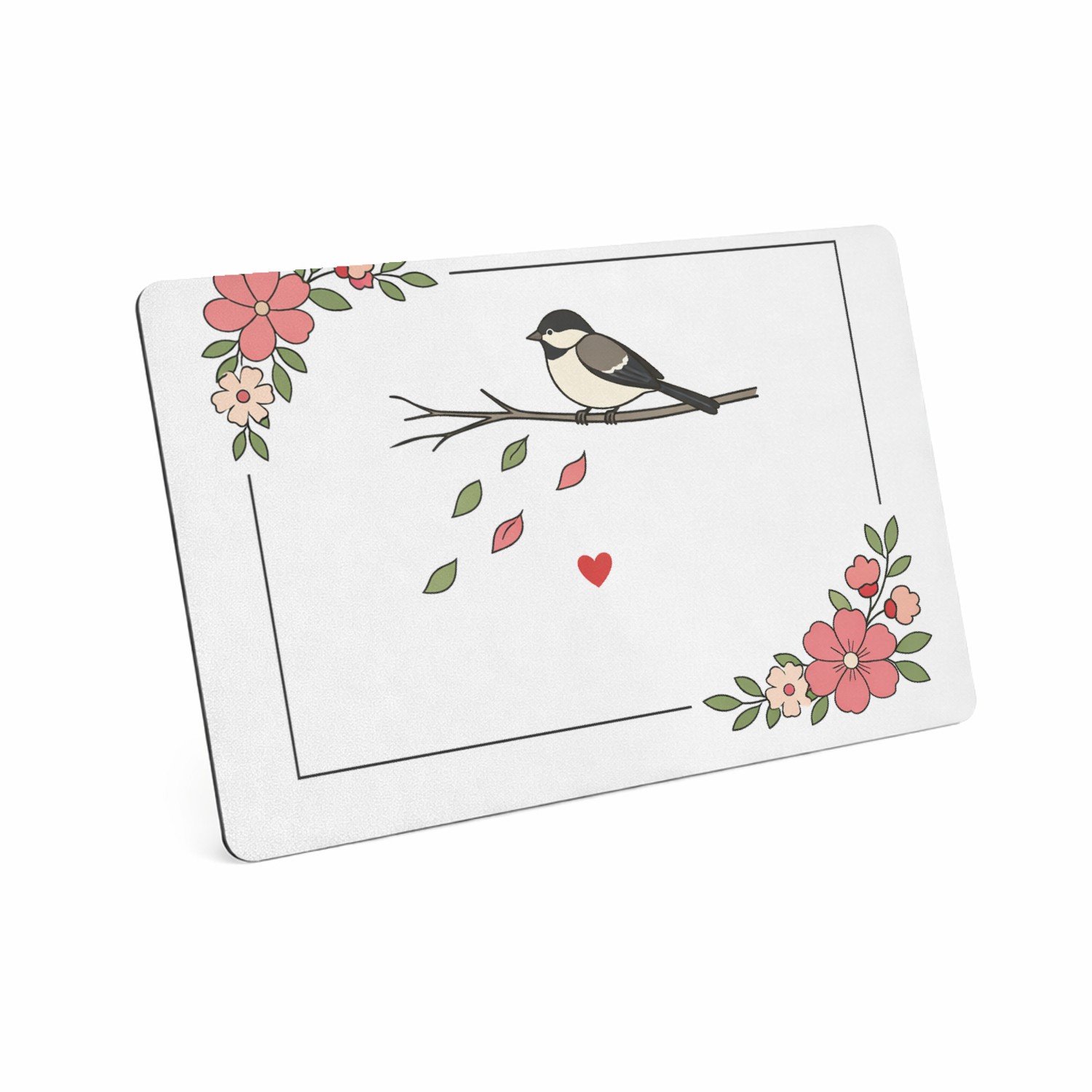 Mr Cadeautjes MDF magnetische fotolijst 28 x 19 - design Een minimalistisch herinneringsontwerp met een stil natuurta | cadeau Wit