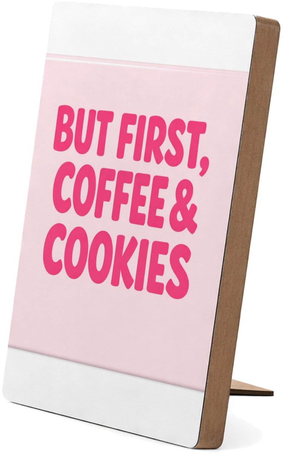 Mr Cadeautjes Glasframe/MDF 12,7 x 17,8 - design Compacte typografische print met een speels keuken- of koffi | cadeau Wit