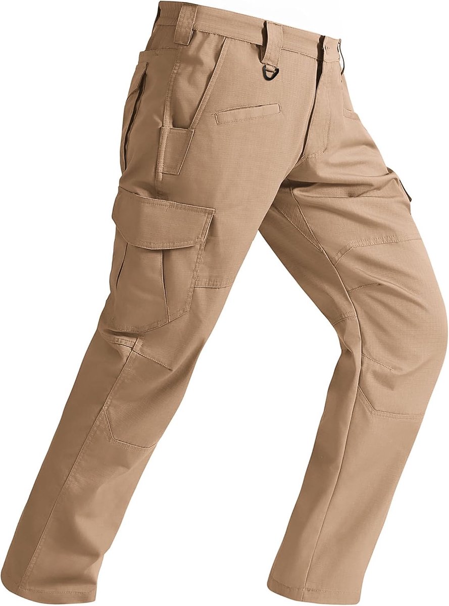 Cargobroek voor heren, stretch, outdoor, wandelbroek, waterdicht, ripstop, met 10 zakken