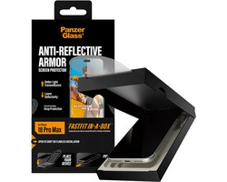 PanzerGlass Protection d'écran Anti-reflective Armor iPhone 18 Pro Max | Ultra-Wide Fit w. FASTFIT IN-A-BOX