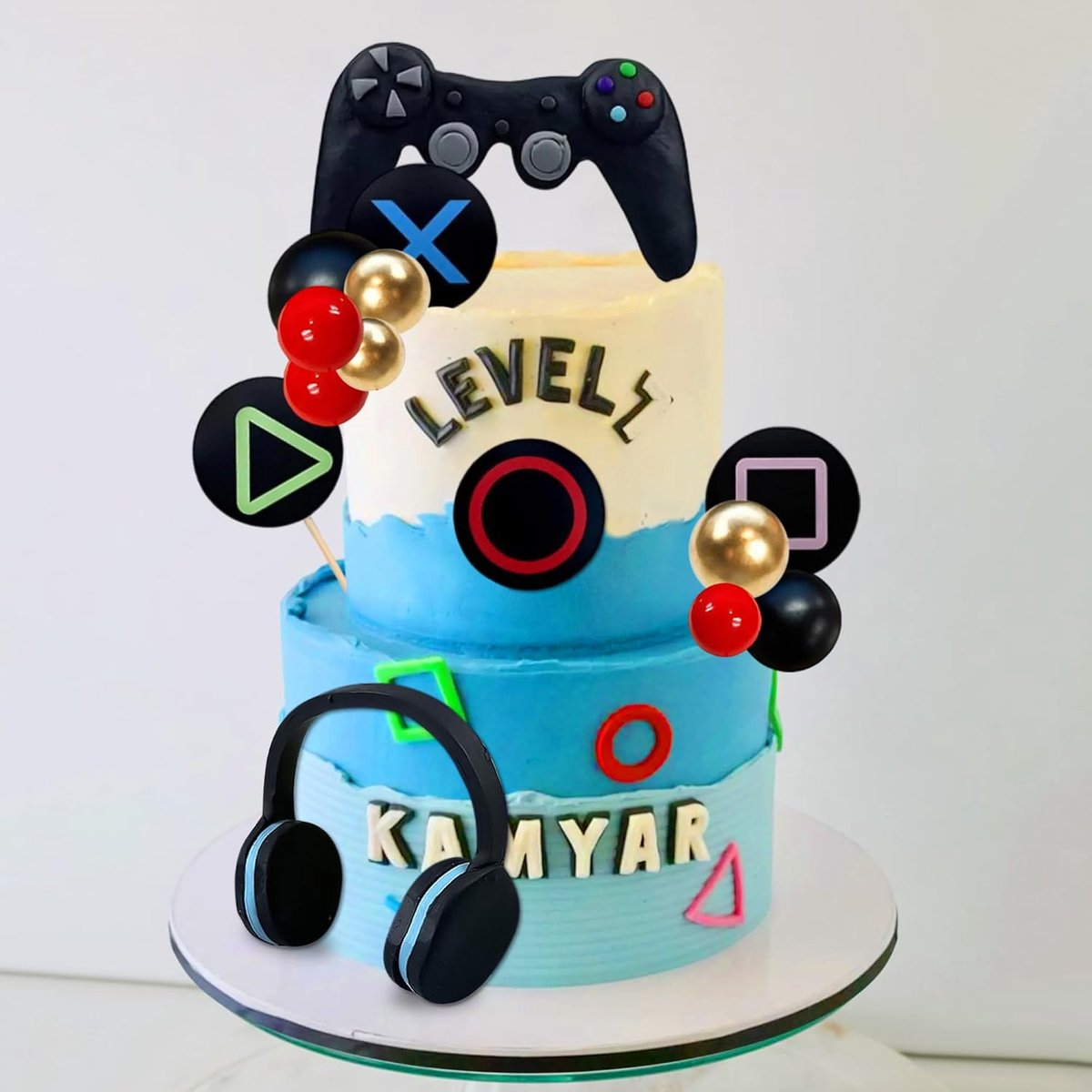 Videospel cupcake toppers verjaardag taartdecoratie wafelpapier