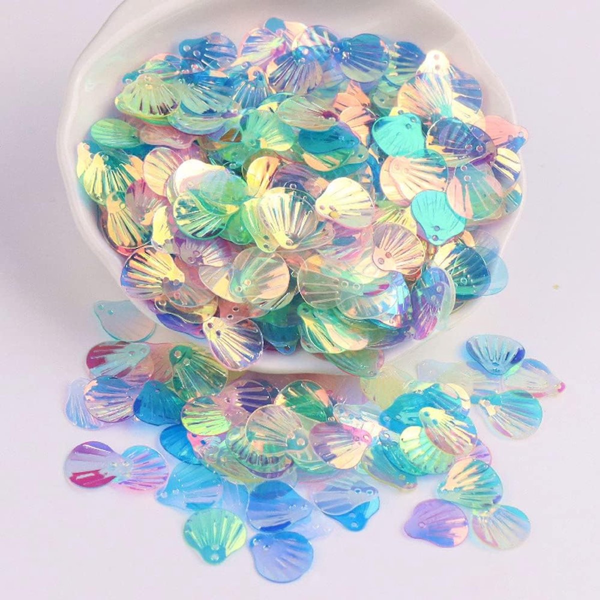 Pailletten, schelpvorm, knutselen, losse bekers, iriserende clips, handgemaakte doe-het-zelf creatieve kleurkralen voor handwerk, bruiloftsdecoratie, 13 mm, goud