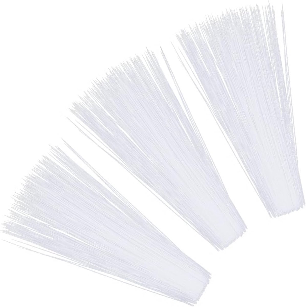 900 stks Witte Gesimuleerde Dier Whisker Plastic Kunstmatige Baard Kat Gezicht Kostuum Kit Faux Bont Naald Vilten Dieren Gevulde Handgemaakte Muppet Snorharen voor Diy Crafting Kitty