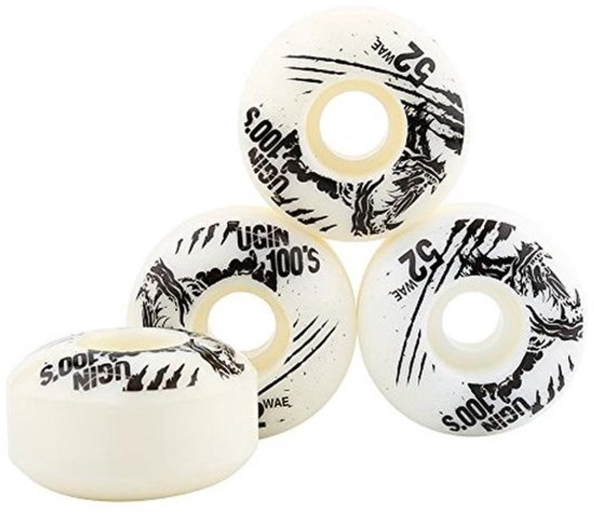 Skateboard Wielen 52 mm x 30 mm - 4-delige PU Wielen voor Longboard en Skateboard