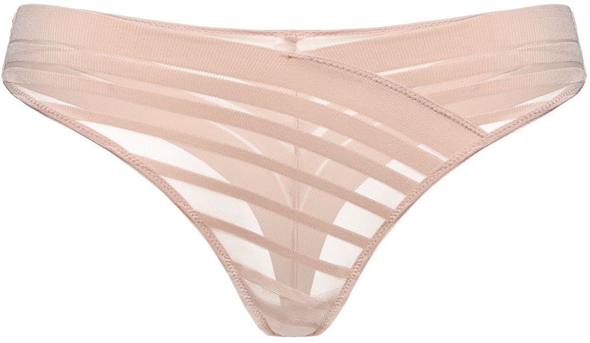 Esotiq Ciga - Damesstring - Beige - Kanten details