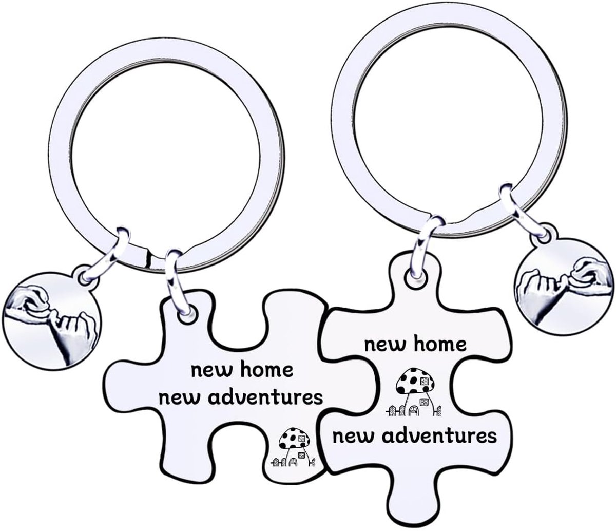 Paar Graveren Gepersonaliseerde Sleutelhanger Puzzel Scheidbare Liefde Vriendschap Roestvrij Staal Liefde Accessoire Liefde Valentijnsdag Cadeau, zilver., L
