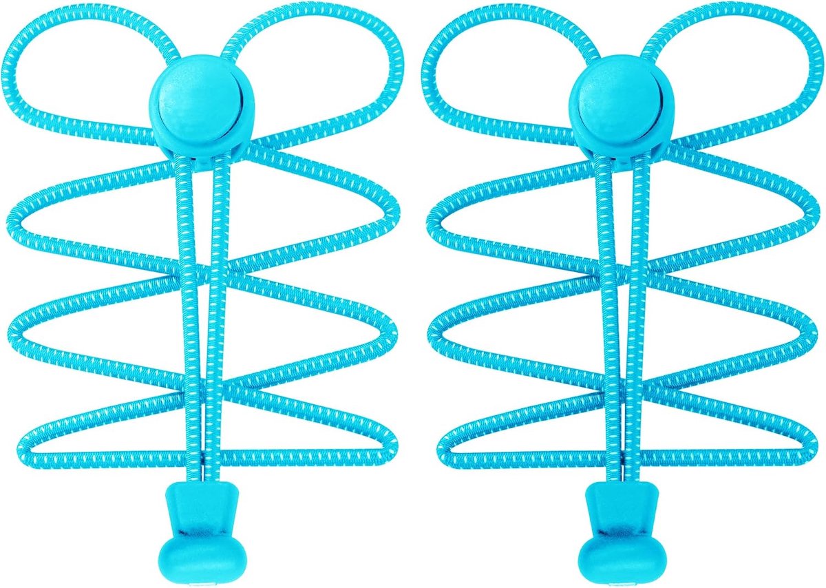 2 Paren Elastische Veters Zonder Strikken, Met Snellsluiting, Voor Gymschoenen & Alledaagse Schoenen, Geschikt Voor Kinderen & Volwassenen, Verstelbaar, Eenvoudig, Rekbaar