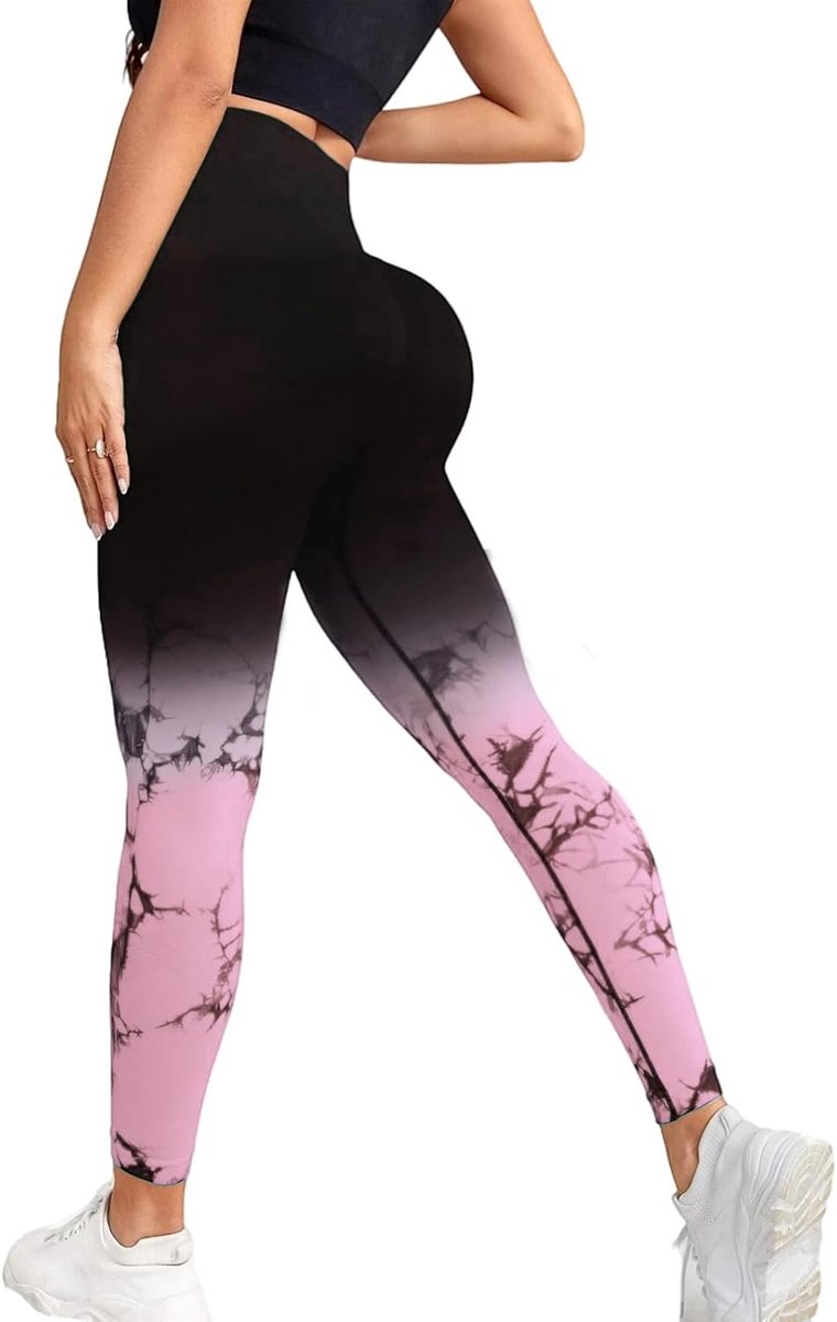 Leggings voor dames, hoge taille, sportlegging, booty, scrunch, lang, naadloos, yoga, gymbroek, push-up