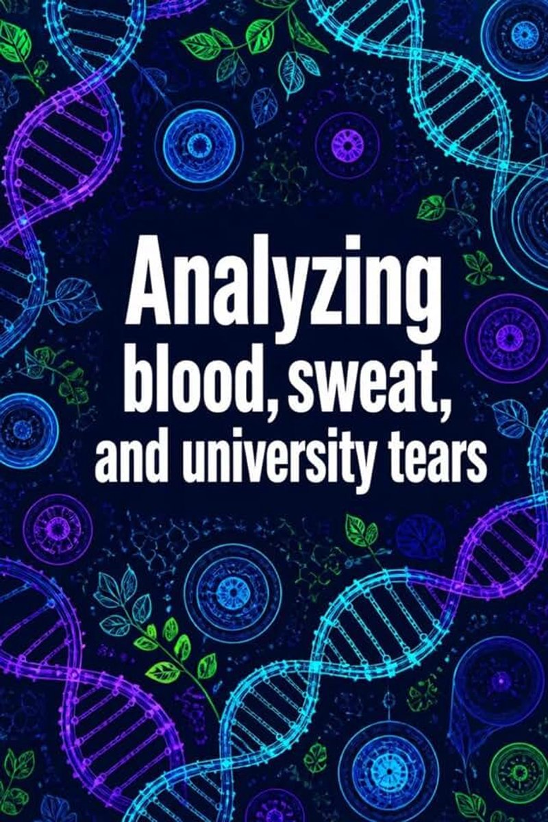 Blood, Sweat, And University Tears: Funny Medical Science Laboratory Notebook | 4x4 Quad Ruled Graph Paper Journal Gift for Biologists, Hematologists, Lab Techs, and Biomed Students